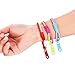 Jetec 60 Pieces Zipper Bracelet Friendship Fidget Bracelet Party Sensory Bracelet Toys Favors for School Students Kids Birthday, Mixed Colors