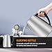 Electric Kettle Water Heater, Stainless Steel Cordless Water Kettle with Auto Shut-Off & Boil-Dry Protection, 1.7L