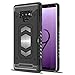 Note 9 Case I Card Holder Cell Phone Case for Samsung Galaxy Note 9 with Metal Back for Magnetic Car Mount I Samsung Galaxy Note 9 Wallet Case I Leather Slim Case Cover with Card Holder Slots | Metal