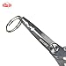 Molure S3 Fishing Pliers Hook Remover Braid Cutters Blue Orange (Orange with Lanyard)