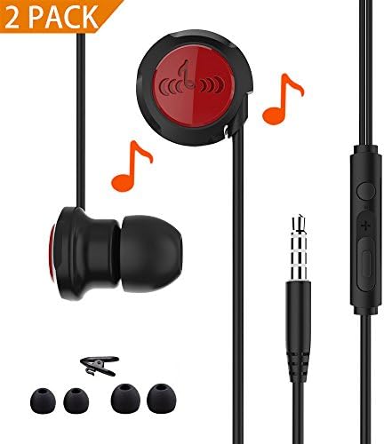 Earphones/Earbuds/Headphones with Microphone and Volume Control for Samsung Galaxy S9 Plus S8 S7 Note8 LG G6 G5 V30 V20 K20 Plus and iPhone iPad HTC Compatible with 3.5 mm Corded Headsets