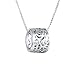 XZP Forever Love Cutout Circles Necklace Sterling Silver Plated Pendant Necklaces for Women