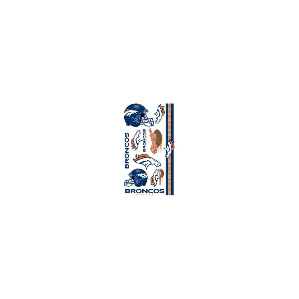 Denver Broncos NFL Football Team Temporary Tattoos on PopScreen