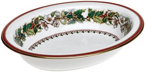 Spode Christmas Rose Open Vegetable Dish 23.5cm