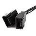 CRJ 4-Pin Molex to 2 x 3/4-Pin PWM 12V PC Case Fan Power Adapter Cable