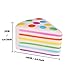 Bingole Kawaii Jumbo Slow Rising Squishies Ice Cream Cone Milk Box Rainbow Cake Charms Stress Relief Toys Hand Pillows Decorations Toy Kids Toys Gift Fun Large (Pack of 3Pcs)