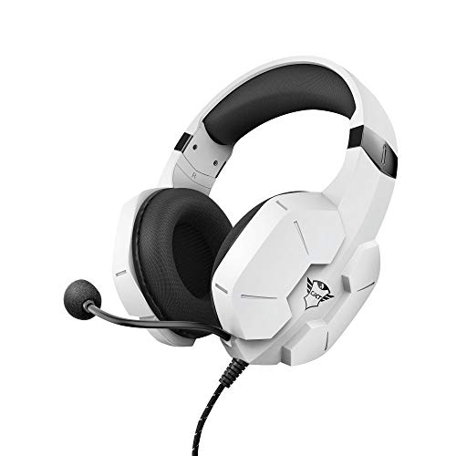 Trust-Gaming-Cascos-PS4-PS5-GXT-323W-Carus-Auriculares-Gamer-con-Microfono-Flexible-Cable-de-12-m-para-Playstation-4-5-Blanco