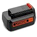 40 Volt MAX 2.5Ah Replacement Battery for Black&Decker 40V LBX2040 LBX36 LBXR36 LBXR2036 LST540 LCS1240 LBX1540 LST136W Lithium Ion Battery primary