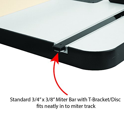 48" ALUMINUM MITER TTRACK WITH MITER T BAR by Peachtree Woodworking