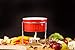 Crabaholik 2-Piece Ceramic Butter Warmers Set | Premium Quality Red Ceramic Fondue Warmers Pots | Melted Butter Melters with Sturdy Metallic Stands | Dishwasher Safe ● Elegant ● Original Gift Idea