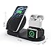 Wireless Charger for Air Pods Pro, Coobetter 3 in 1 Wireless Charging Station,Wireless Charging Stand Watch Charger Compatible with iPhone 11/11 pro /11 Pro Max/Xs/XS Max/XR/X / 8 /8P (Black)