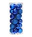 Prudance Christmas Decoration-24ct Ornaments Ball Multicolor Christmas Tree Balls for Holiday Wedding Party Decoration,2.36