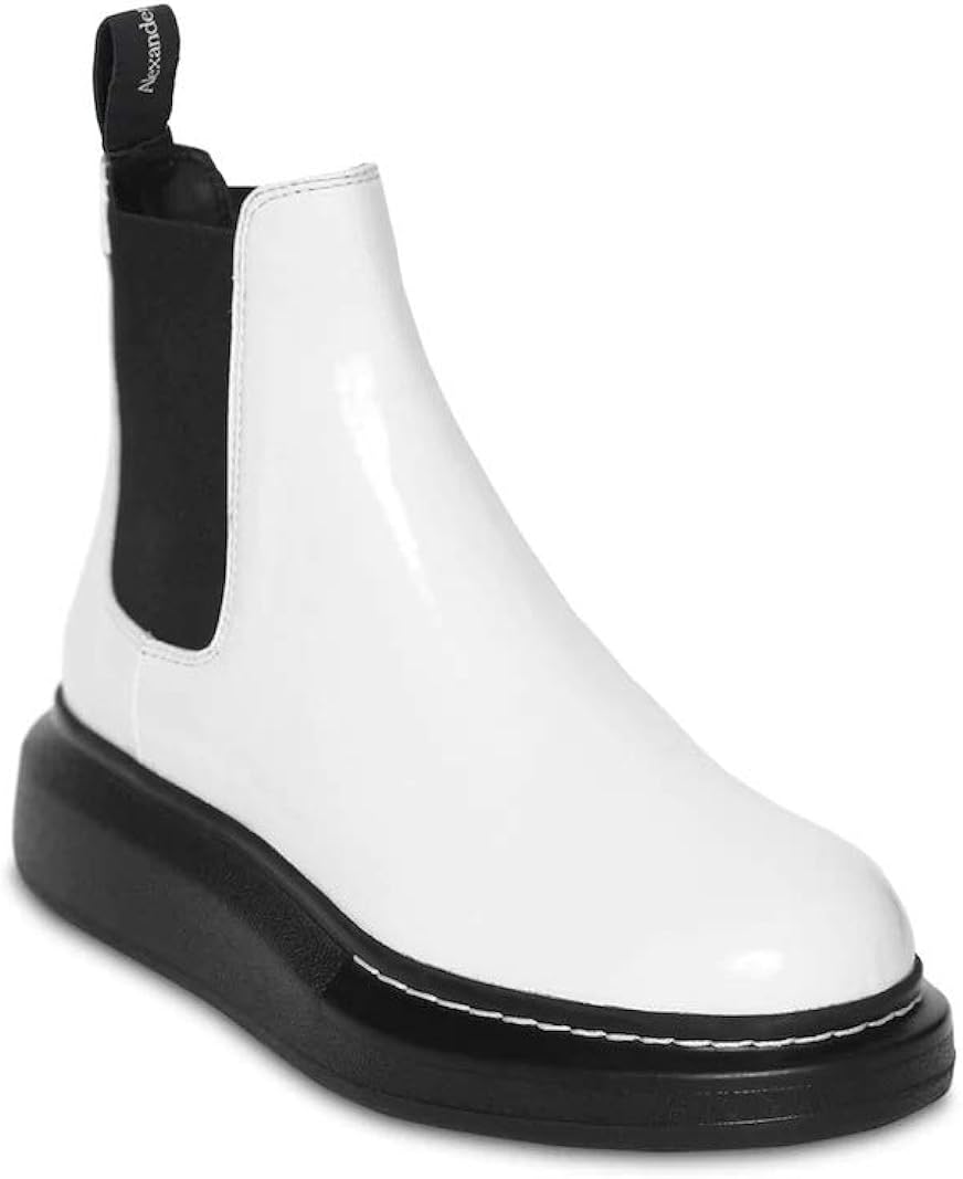 alexander mcqueen white boots