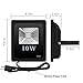 Drosbey UV LED Black Light Fixtures, 10W UV LED Flood Light, Outdoor Waterproof IP66, Blacklight for Dance Party, Neon Glow, UV Poster, Ultraviolet Curing, Glow in The Dark, 2-Pack