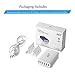 Key Power USB Wall Charger, 60 Watt 12A 6-Port Charging Station for Apple iPhone Xs/Max/XR/X/ 8/7 Plus, iPad Pro/Air Mini/Samsung Galaxy S9/S8/S7/S6 Edge and More