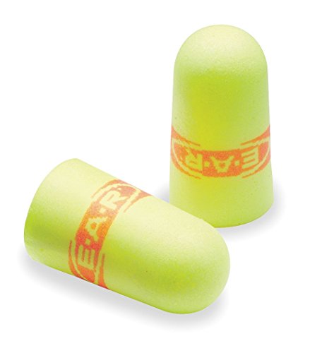 3M-Commercial Tape Div 3121256 33NRR Ear Soft Super Fit Single-Use Earplugs, Cordless - Yellow & Red