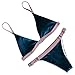 MOOSKINI Women 2 Pcs Bikini Set Triangle Top Brazilian Bottom Velvet Swimsuit Swimwear (M(US Size 4-6), B972)