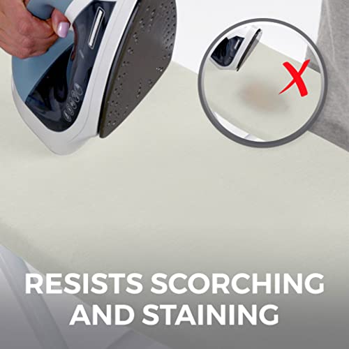 HOME GENIE Reflective Silicone Ironing Board Cover, Iron Faster, Heavy Duty Scorch and Stain