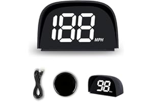 VJOYCAR P20 New Car Speedometer GPS Hud Head Up Display, MPH Digital Speed Meter Gauge for Cars Trucks Motorcycle Bike ATV SUV Pick-up Scooter Golf Cart Bus Boat