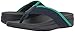 FitFlop Women's Surfa Flip-Flop, Midnight Navy/Parakeet Green, 7 M US