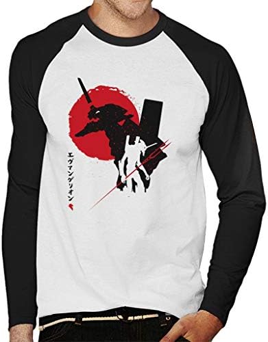 Neon Genesis Evangelion Japan Men's Baseball Long Sleeved T-Shirt