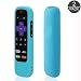 [2-Pack] AKWOX Protective Case for Roku Express Remote,[Anti Slip] Shock Proof Silicone Cover Case with Lanyard for Roku Express/Roku Premiere RC68/RC69/RC108/RC112 Standard IR Remote (Blue) primary