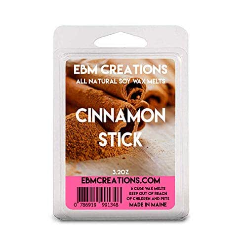 Cinnamon Stick Scented All Natural Soy Wax Melts 6 Cube