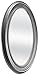 MCS Beaded Oval Wall Mirror, 21 x 31 Inch, Silver