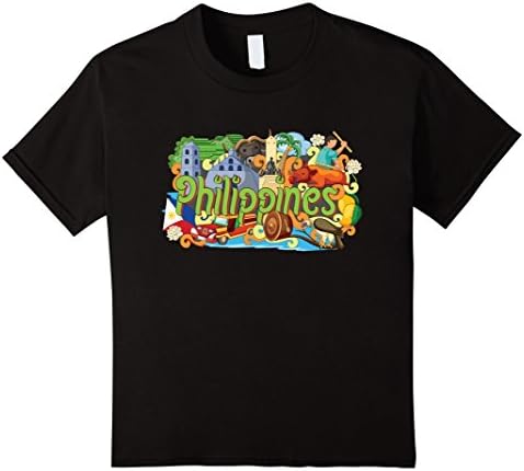 Kids Philippines T-Shirt Traveling to Philippines Tee 10 Black