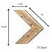 BARNWOODUSA Reclaimed Wood Chevron Arrow, Rustic Wall Mount Decor, Weathered Gray Decorations