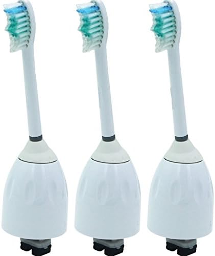 Philips Sonicare E Series Toothbrush- Generic Replacement Brush Heads Fits: Essence, Xtreme, Elite and Advance (3-pack)