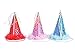 PUPTECK 2pcs/set Dog Party Hat Pet Cat Birthday Accessories Costume , Pink Small
