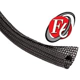 Techflex 3/4 F6 Split Sleeving 10 Ft. Black