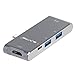 suntrsi YC-204 Suntrsi USB Type c/HDMI hub 2-Port USB 3.0 Data Hub with C-Type Charging Port HDMI 4K Output TF SD Card Reader for The New MacBook ((Space Gray)