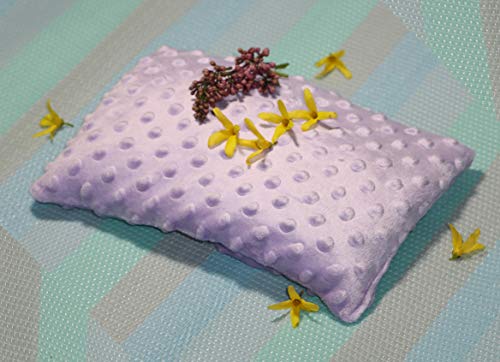 Buckwheat Heating Pad - Hot & Cold Pillow - Neck Heatable Pillow - Cold Back Wrap -Natural Buckwheat Seed Filling - 11 x 8-inch Microwave Pad for Muscle Soreness & Menstrual Pain Relief- Bubble Fleece - Thumbnail 5