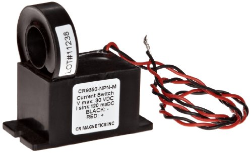 CR Magnetics CR9350-NPN-M NPN Transistor Output Current Switch with Mounting Case, Normally Open, 30 VDC, 0.61" Window Diameter