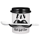 Dad Mug Funny Coffee Mug with 3D Moustache for Dad