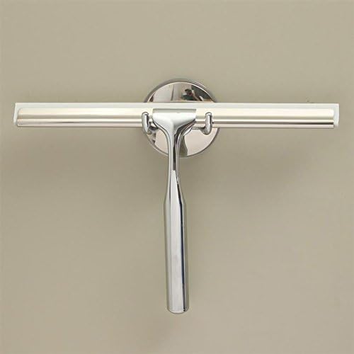 Stainless Window Glass Wiper Cleaner Squeegee Shower Wall Bathroom Mirror with Holer