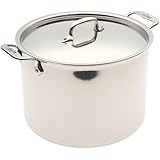All-Clad 5512 Stainless Steel Stockpot Cookware, 12-Quart, Silver