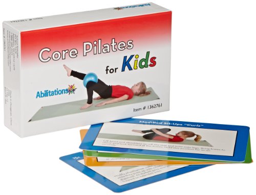 Sportime Core Pilates for Kids Exercise Cards, Set of 56