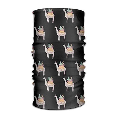 Llama Cactus Outdoor Scarf Headbands Bandana Mask Neck Gaiter Head Wrap Mask Sweatband