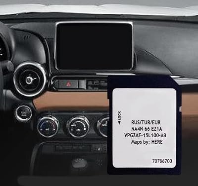 Fiat 124 Spider Sat Nav SD Card Update 2023 Europe UK 7-Inch Touchscreen