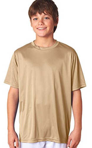 A4 Youth Cooling Performance Crew Short Sleeve, Athletic Orange, X-Large