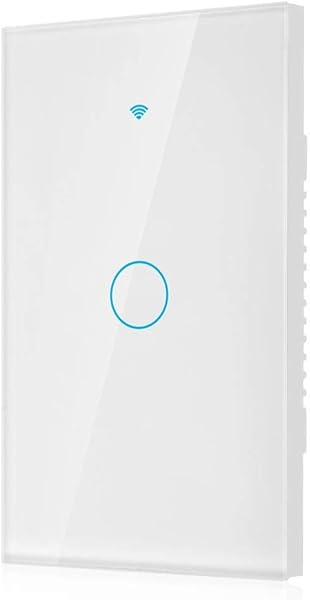 Smart Home Gerte WiFi Schalter wasserdichtes LED Hintergrundbeleuchtungsdesign Remote OnOff fr Alexa fr IOS fr Googlewhite U S regulations