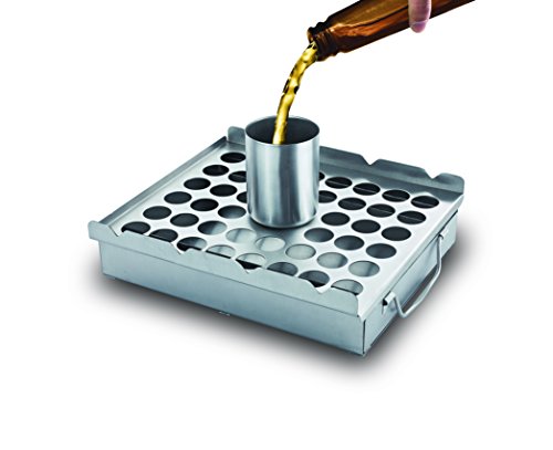 BBQ-Aid - Ultimate 5in1 Grilling Accessory - Easily Make Great Tasting Barbecue - Beer Can Chicken Roaster, Smoker Box, Jalapeno Popper Rack, Flat Skewers Set & Dishwasher Safe