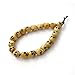 Ovalbuy Ox Bone Buddhist Carved Skull Beads Mala Bracelet for Meditation