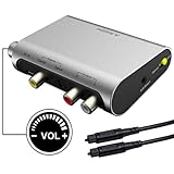 Avantree DAC Digital to Analog Audio Converter with Toslink Optical Cable