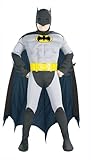 Rubie's Costume Co. Muscle Chest Batman Halloween Costume, Medium (8-10), Gray/Black/Yellow