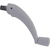 Brixwell Folding Handle G2 for Roto Pro Drive Operators 5/16" Hex End, Die Cast Material, 3-1/2" Length, White Finish,Sliding Window Handle,Security Window Handle