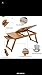 SONGMICS 100% Bamboo Adjustable Laptop Desk with USB Fan Foldable Breakfast Serving Bed Tray w' Tilting Top/Drawer ULLD01F
